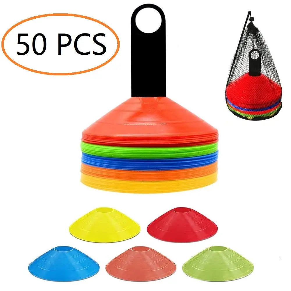 

Gym Equipment Sports Disc Cones Set Speed Training Agility Cone, White,red,yellow,blue,orange,green