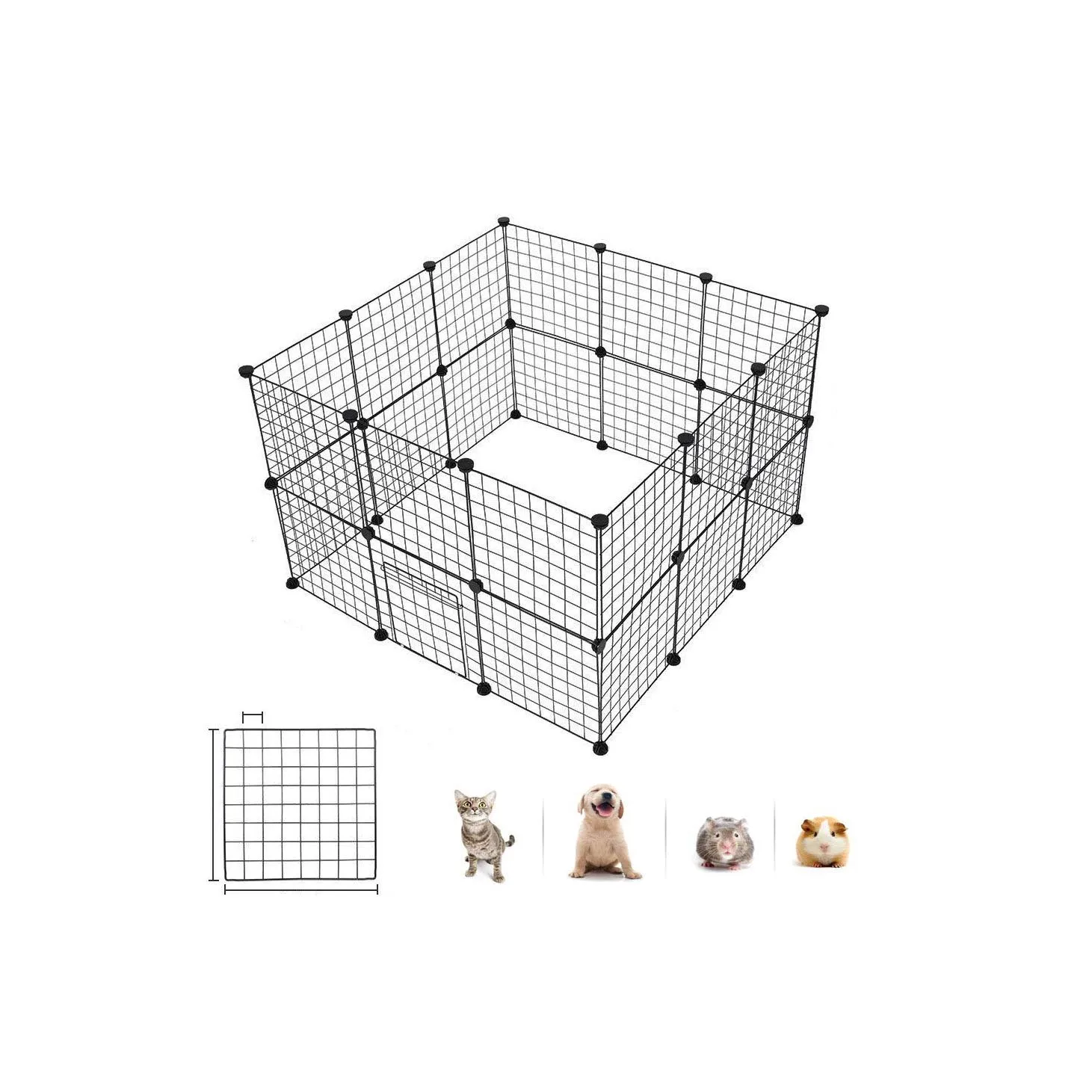 

2020 popular portable and cheap diy rabbit/Dog/Cat/small animal playground cage indoor, As picture