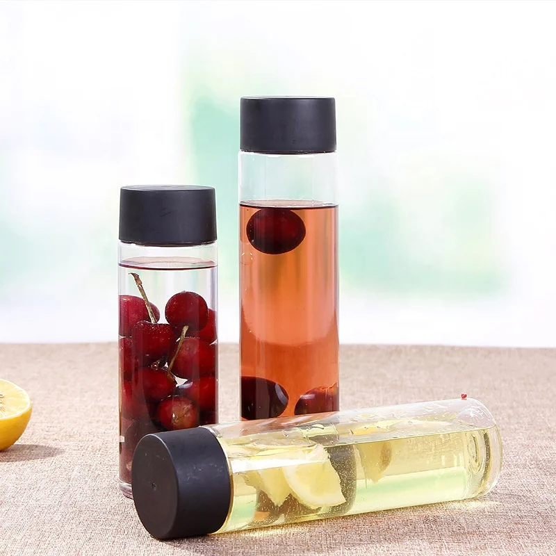
Disposable glass clear PET bottle 12 oz plastic juice bottles 