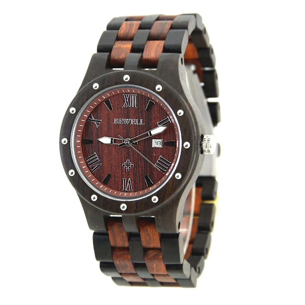 

New model china wholesale factory hot sale men wrist watches wood quartz watch