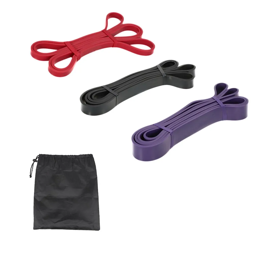 

stretch band resistance / customized resistance bands 3 piece set / latex resistance exercise bands set, Customized color