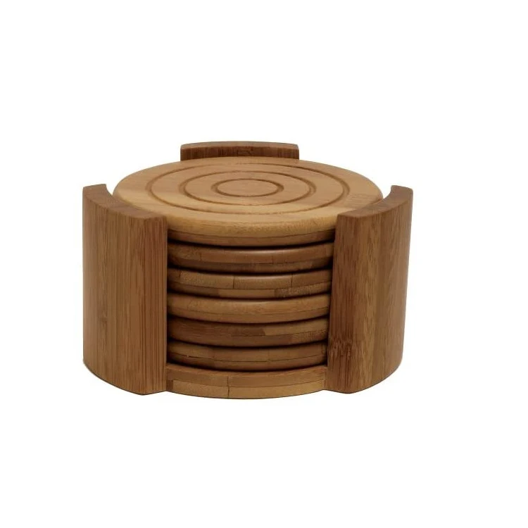 Blank Coaster Drink Tea Pallets Coaster Wholesale Custom Wood Mini Craft Wooden 4pcs Mats & Pads