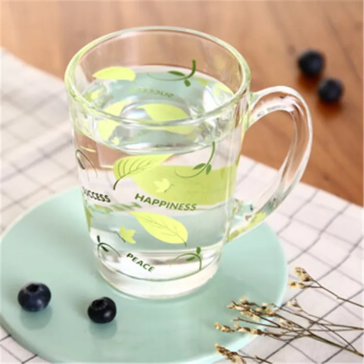 320毫升喝啤酒茶咖啡牛奶玻璃杯