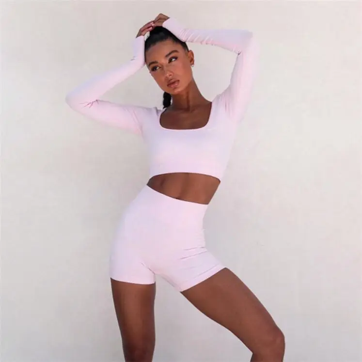 

M11602 fall 2020 women clothes 2 piece stack pants sets gym track suits