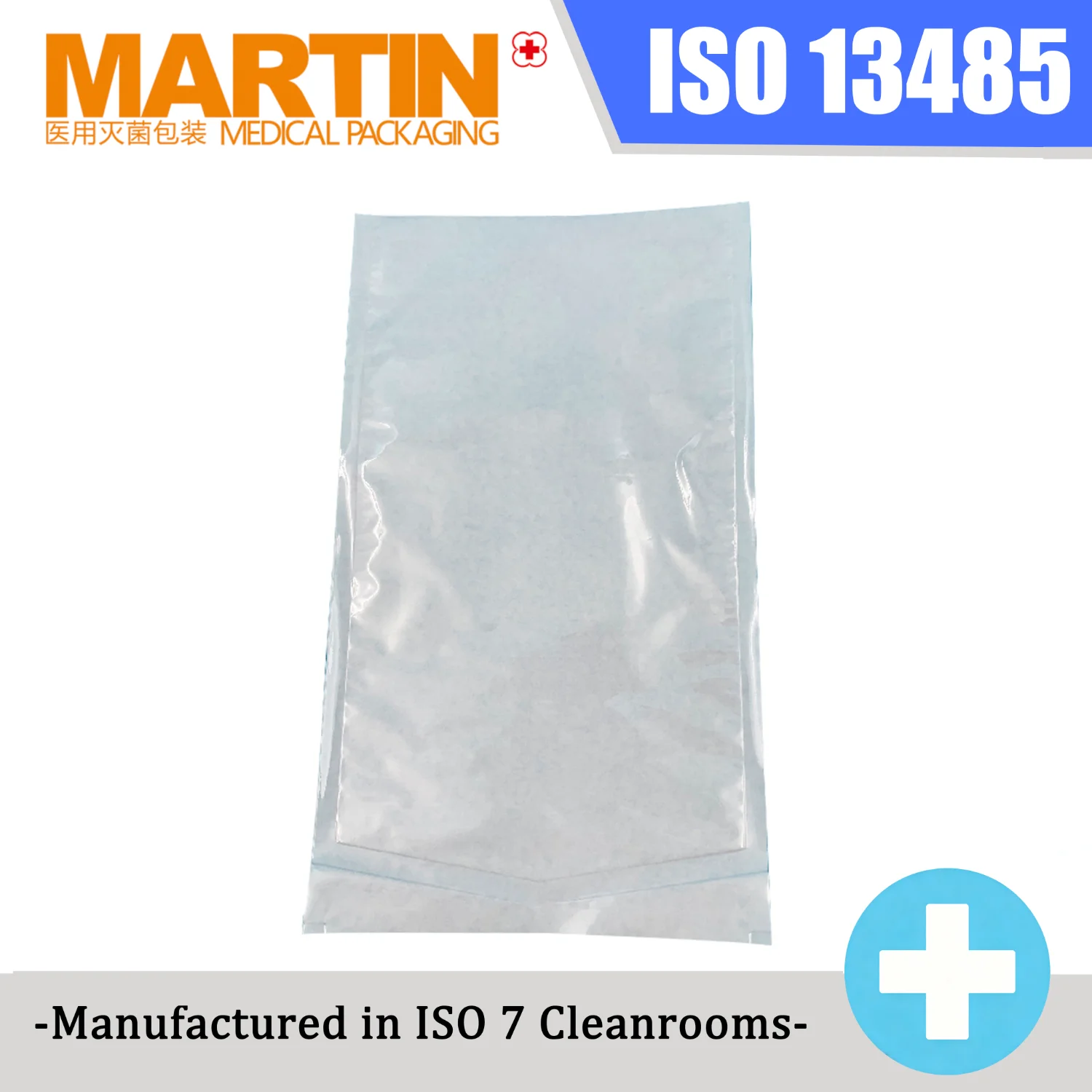Flat Heat-Sealable EO Sterilized Tyvek PE/PET Laminate Sterilization Pouches Indicators Disposable Tube Bags for Medical