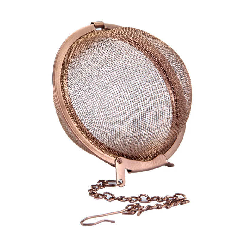 

304 stainless steel kitchen gadget filter mesh tea ball with chain