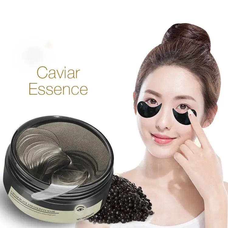 

Private Label Korean Collagen Caviar Eye Mask Hydrogel Double Eyelid Stickers Removal Dark Circle Under Eye Gel Patch Parches