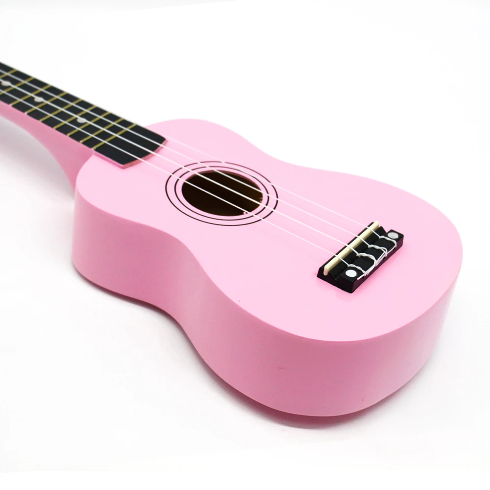 

Tongling  Portable Pink Acoustic Guitar Ukulele, Multicolored