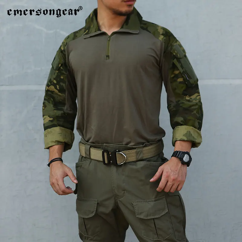 

Emersongear Tactical Camouflage Factory Price Military Tshirt Cotton Military Jacket Uniforms Camouflage Army