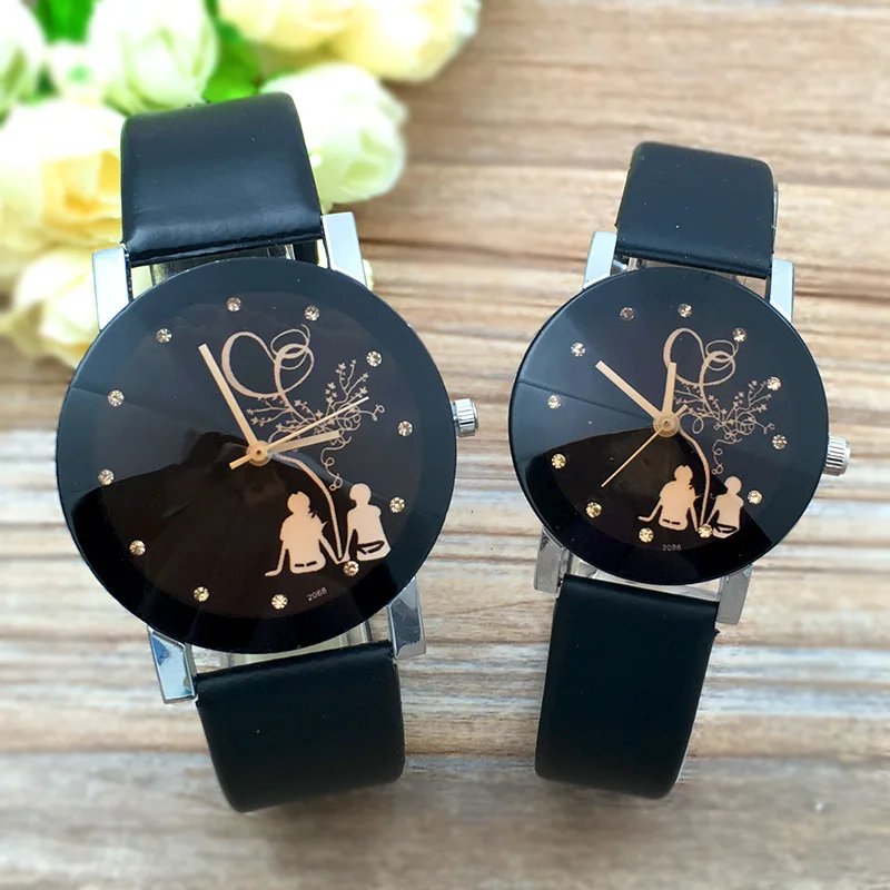 

Wholesaler cheap cute pair watches for couples popular casual quartz couple watches are big and sma romantic couple watches