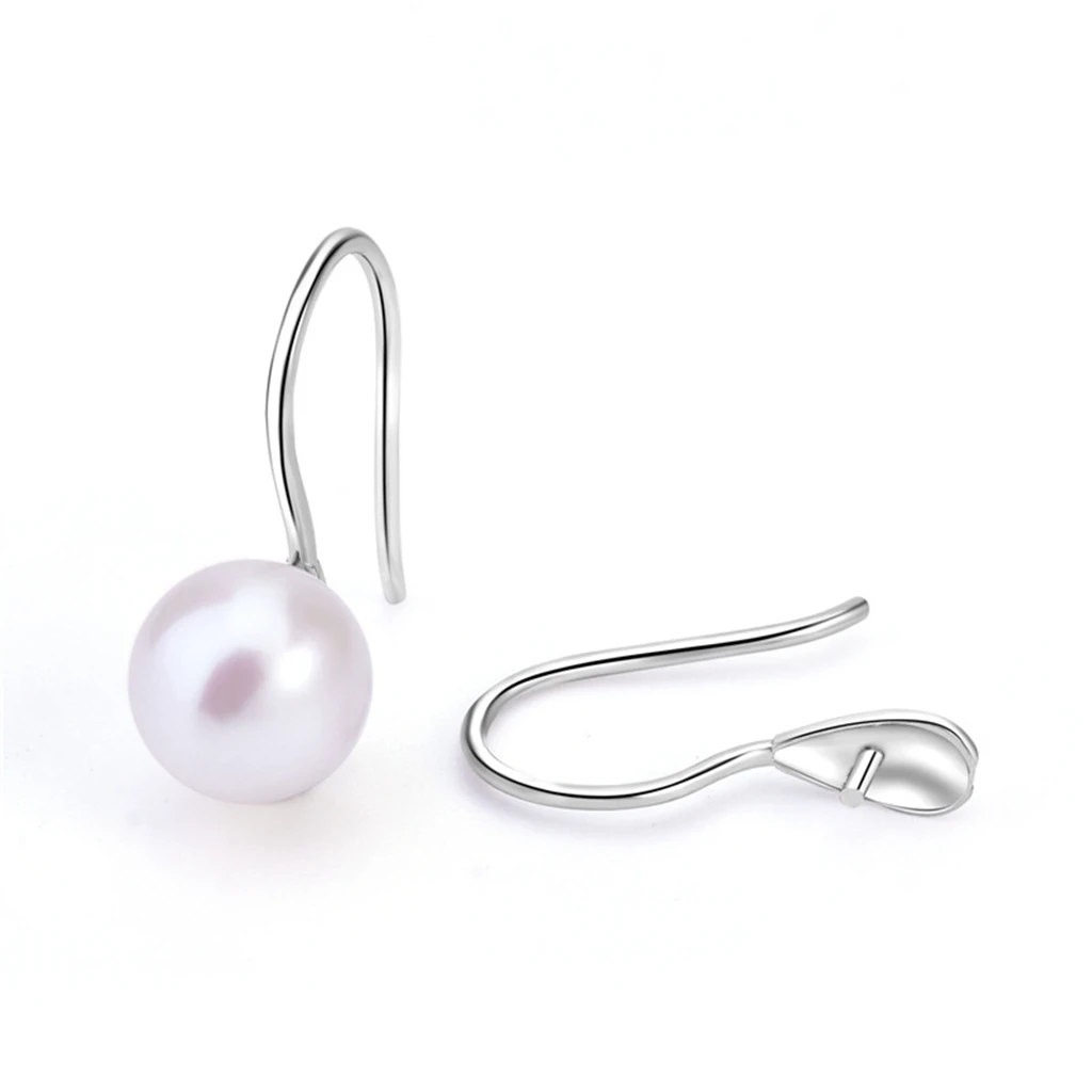 

100% 925 Sterling Silver Ear Hook Blank Base Settings Diy Earrings Pearl Ear Jewelry Making Accessories Wholesale