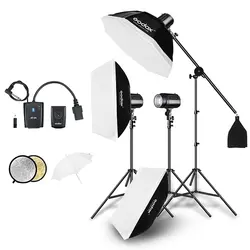 Godox 400W 2pcs Strobe Studio Flash Light Kit 200W
