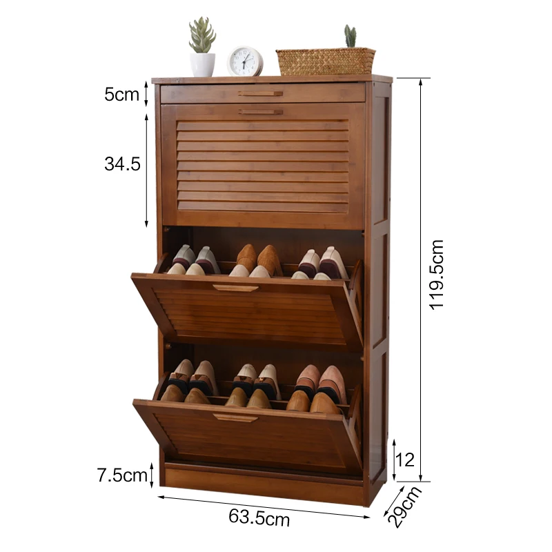 Hot Sale Multi Layer Bamboo Shoe Rack With Shutter Door And Double Low For Living Room Buy Bamboo Shoe Rack Bench Front Door Shoe Rack Shoe Cabinet Product On Alibaba Com