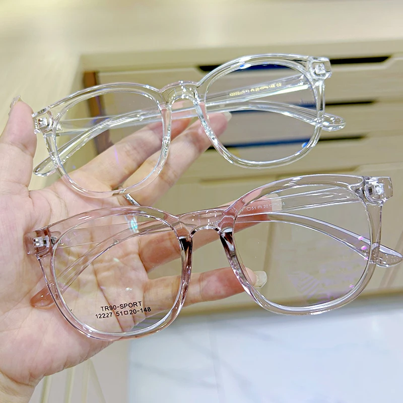 

Aochi Big Oversized Transparent Myopia Optical Glasses Frames Tr 90 Design For Men And Women Anti Blue Light Blocking Eyeglasses