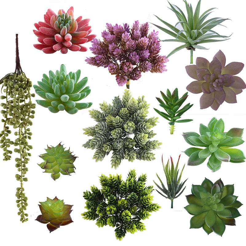 

Cheap price wholesale The newest artificial succulent plants Arrangement faux mini cactus succulents wholesale