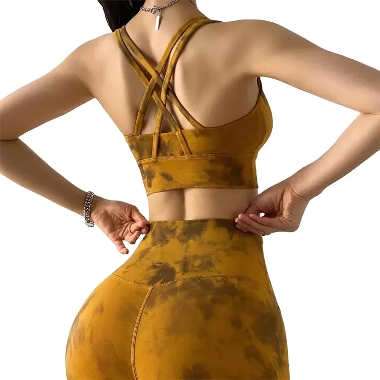 

new athleisure plus size alphalete Active Wear Set gym fitness Cloth yellow sports wear women sport suit, Many color