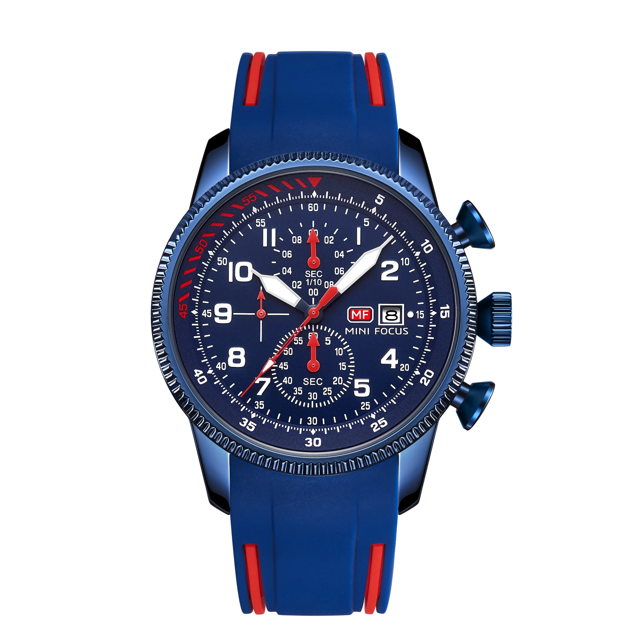 

Army Waterproof Alloy High-End Men Quartz Watch Movement Silicon Sport Watch