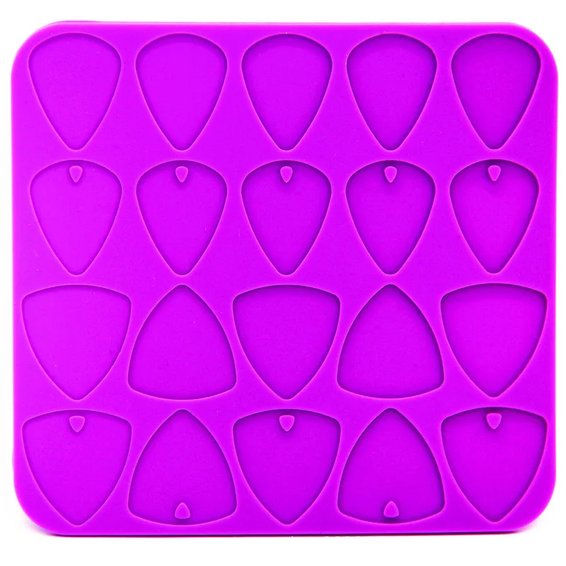 

S1325 guitar pick silicone mold for resin epoxy, Random