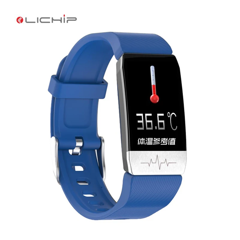 

LICHIP L142 body temperature smart watch hospital monitor child wrist band ECG PPG t1 heart rate bracelet smartwatch