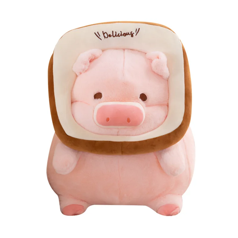 

Kawaii Anime Stuffed Pig Wholesale Toast Piggy Soft Toys Creative Stuffed Animals Plush Pig Toys For Girlfriend