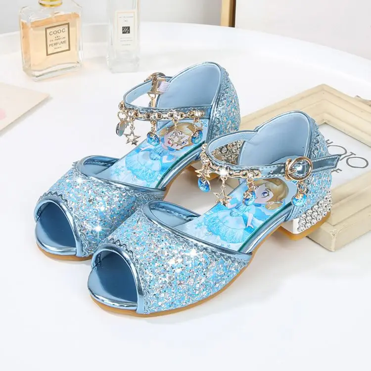 

Soft Sole Casual Cute Girls Crystal Princess Shoes Suitable For Summer