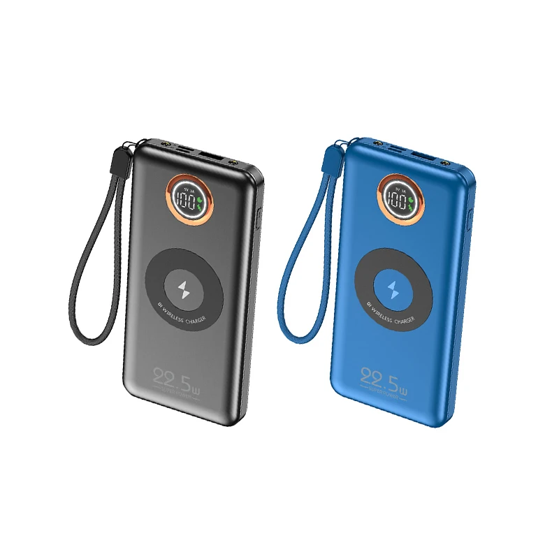 

Power Banks 16000 mAh Wireless Charger Power Bank Wireless Powerbank with LED display OEM For Smart Phones