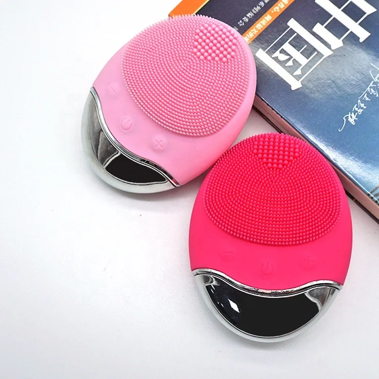 Waterproof Silicone Face Cleanser Wireless Charging Facial Cleansing Brush