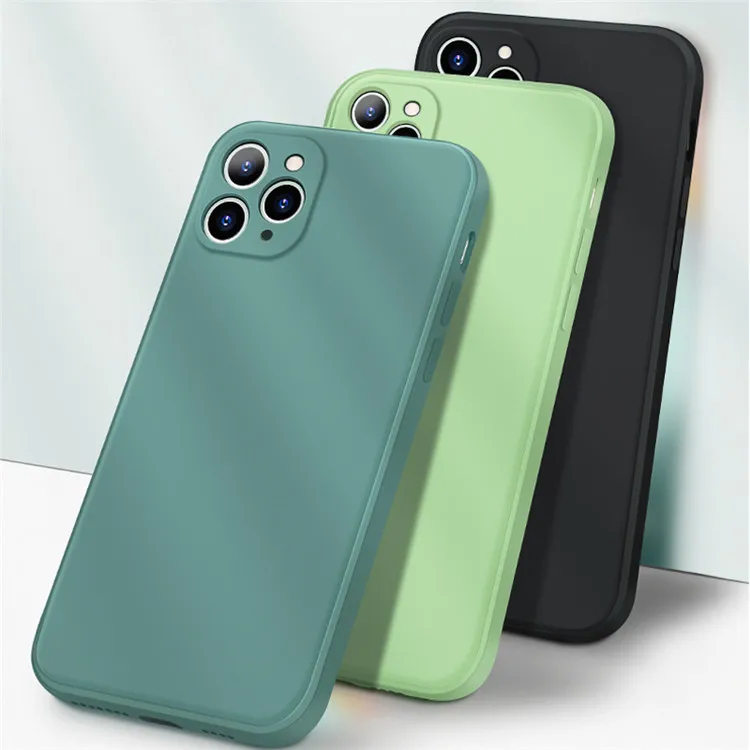 

New Custom Solid Color Cell Phone Case For Apple Iphone 11 12 13 Pro Max Official Original Logo Liquid Silicone Phone Case Cover, White, blue, black, pink, purple, yellow,green,light green