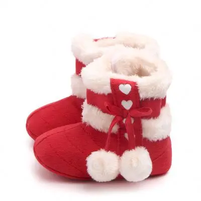 

2021 New Arrive Autumn Winter High Quality Fashion Cute 0-1 Years Warm Fur Baby Boots, Pink/brown/grey/light pink/red