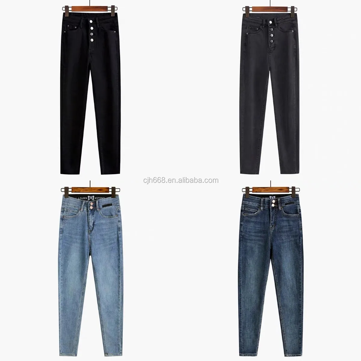 

Ladies 2020 casual straight custom fashion jeans female pants women jeans with high quality