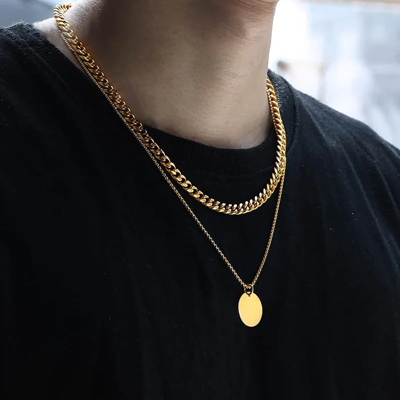 custom gold necklace for men