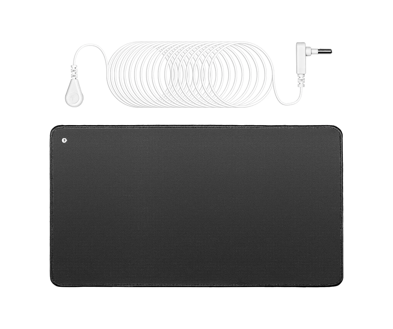 Grounding Conductive PU Leather Eco-friendly Mat Less Odor for Earthing Connect with Cord Home & Office Use