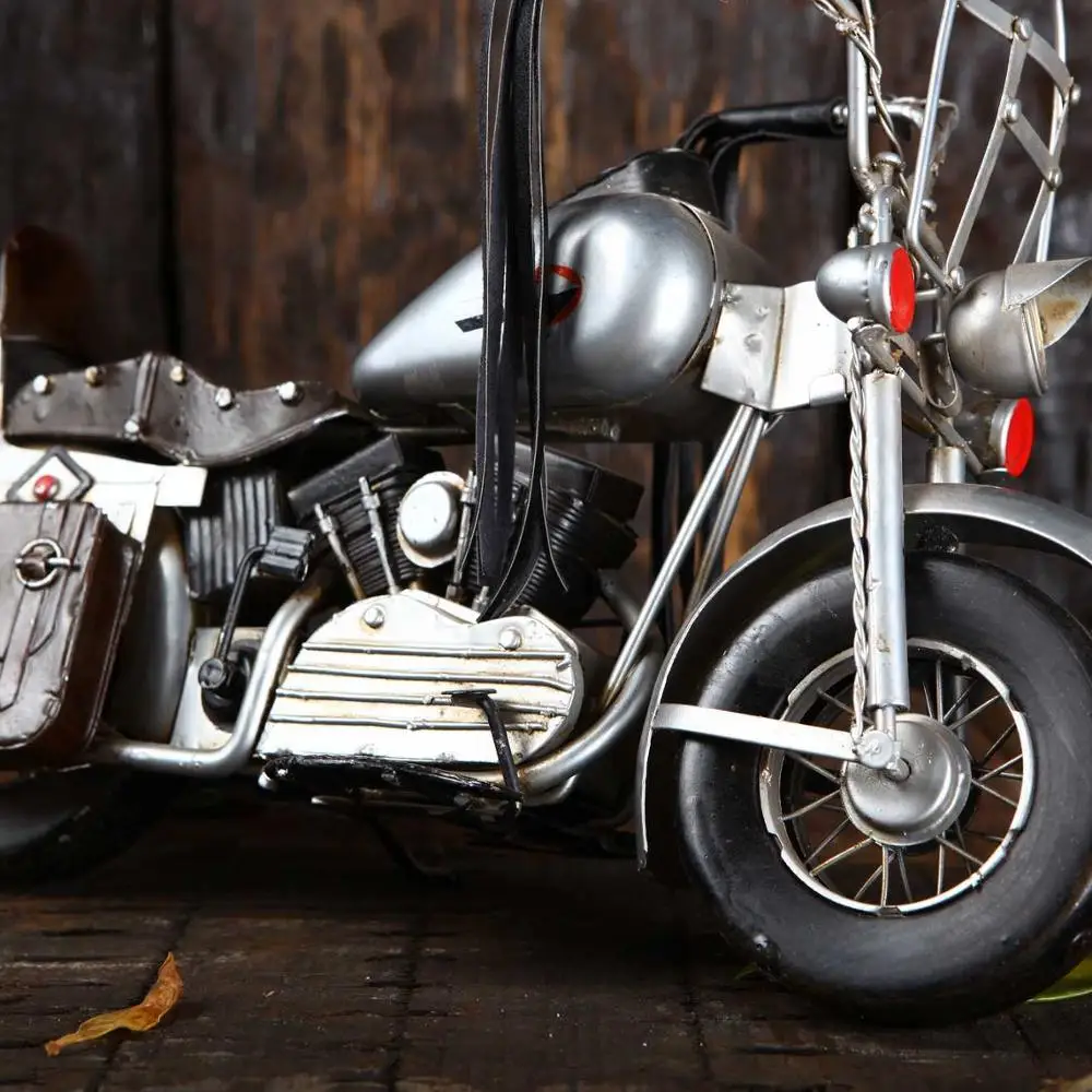 

Creative metal motorcycle model vintage car model handmade crafts, Custom color