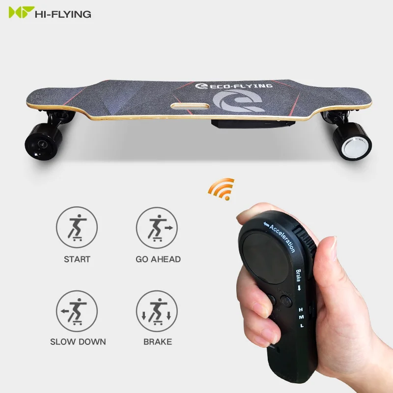 

China factory price electric skateboard kit 350W 25.2V battery electric skateboard skateboard, Black