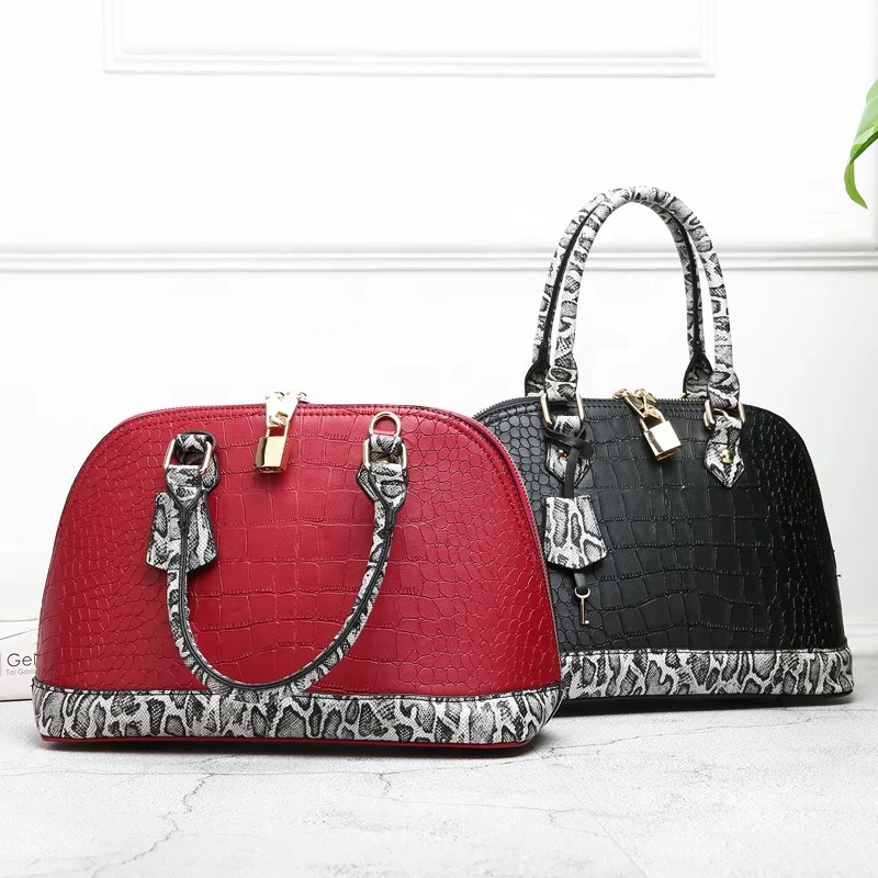 

FS6362 Top best selling tote hand bag joint PU wholesale handbags, See below pictures showed