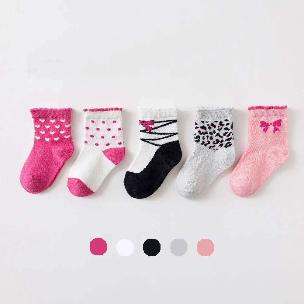 

2021 Spring Summer New Cotton Flower Cartoon Girls Boys Kids Socks Comfortable Baby Socks