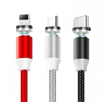 

Design for iPhone charger and android 2.4A fast charging 3 in 1 magnetic usb cable magnet charging cable