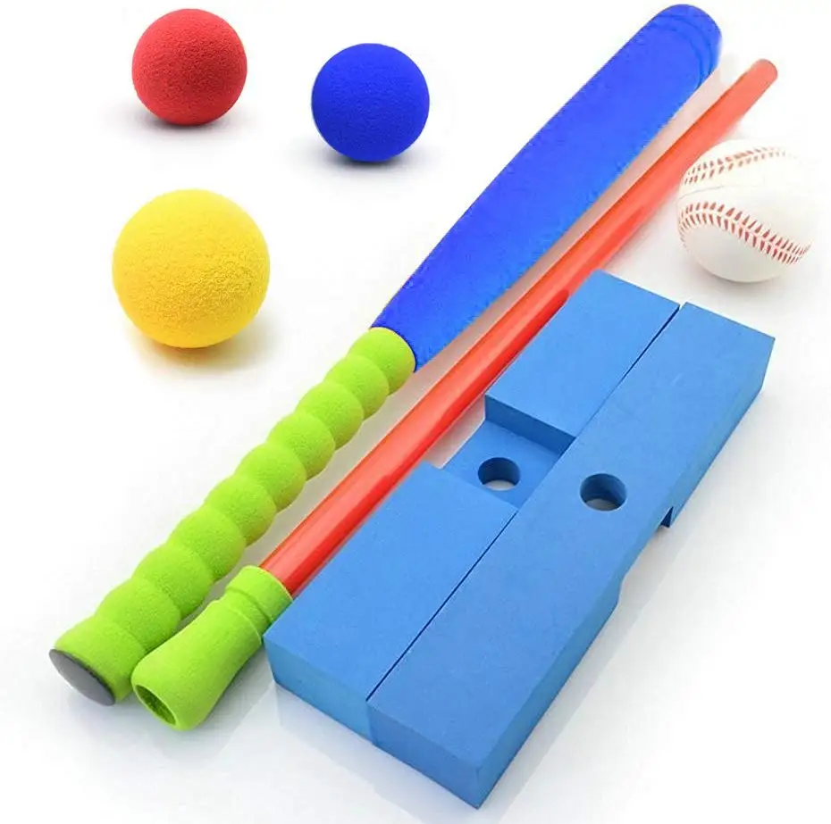 最畅销的儿童软泡沫 t球棒球套装蝙蝠为幼儿儿童棒球 t恤游戏