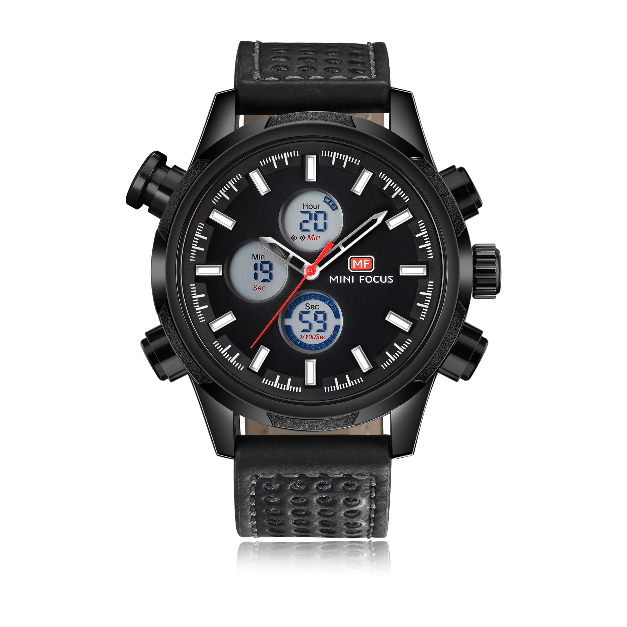 

2021 Hot Sale Price Cheap Sport Casual Black Round Mirror Multiple Display Waterproof Men Watch Reloj De Hombre Multifuncional, 3 colors