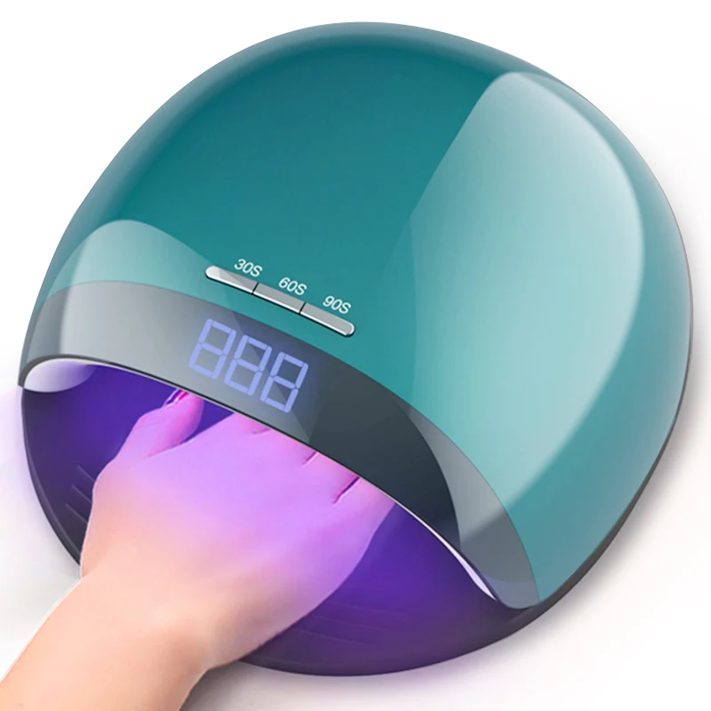 

LED UV light nail Manicure equipment For gel nails Retro Green Nail Lamp With LCD Screen Auto Sensor Timer Professional Manicure