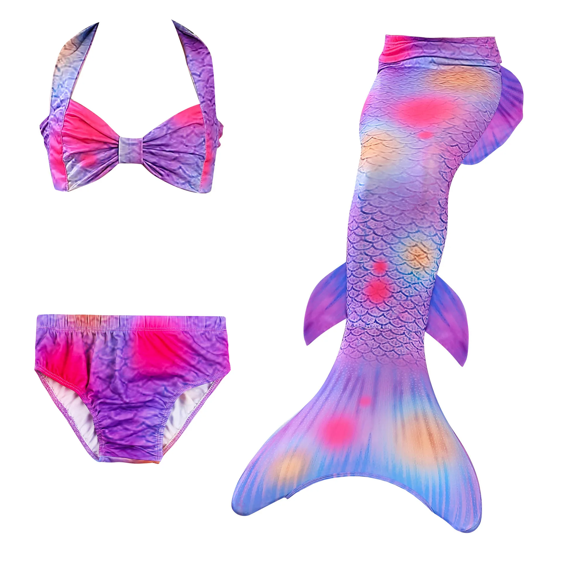 

Trending wholesale vendors mermaid party clothing for young girls beauty Swimsuit mermaid costume tail, Pink,purple,red,sky blue