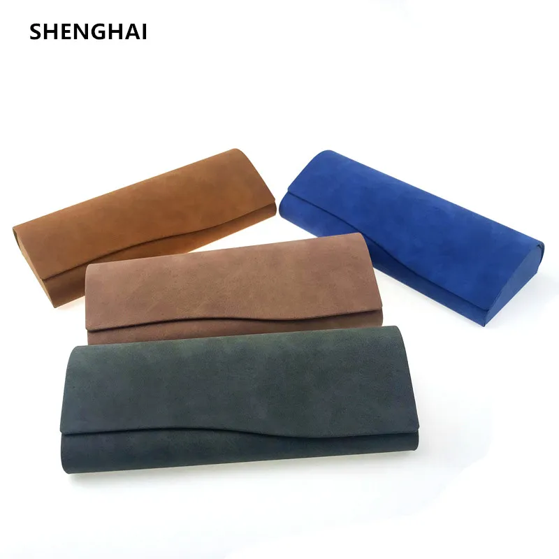 

custom metal leather glasses case, hard eyeglass case direct factory price