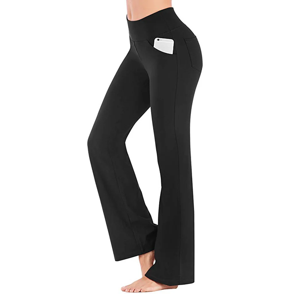 

fall clothing for women high waist flared pants sports yoga women's trousers & pants