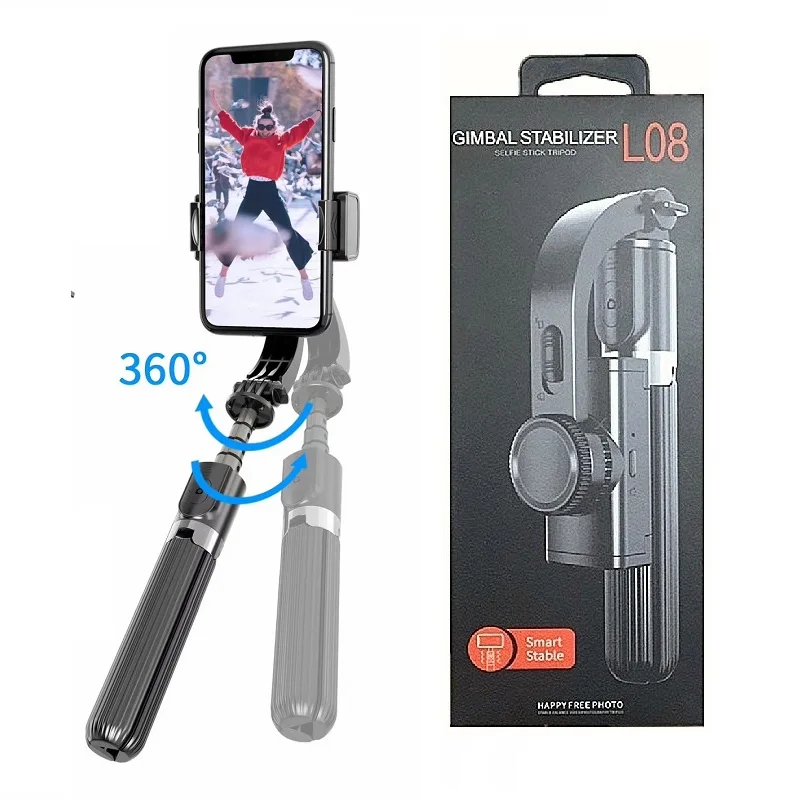 

Mobile phone stabilizer anti-shake handheld gimbal video shooting artifact gyroscope tripod selfie stick L08 multi-function