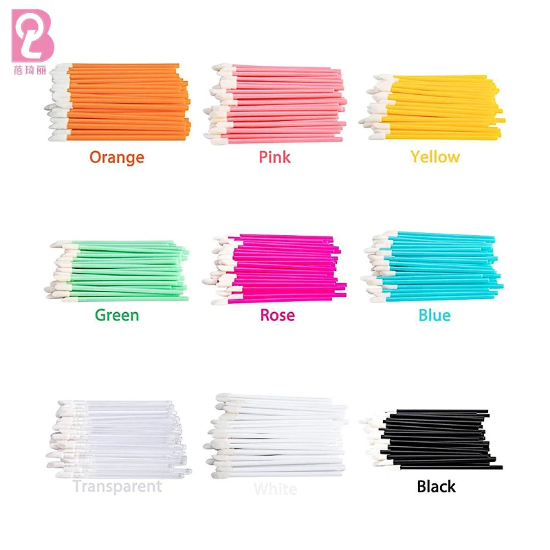 Beiqili 2500 Disposable Lip Brush Applicators Lip Gloss Tubes