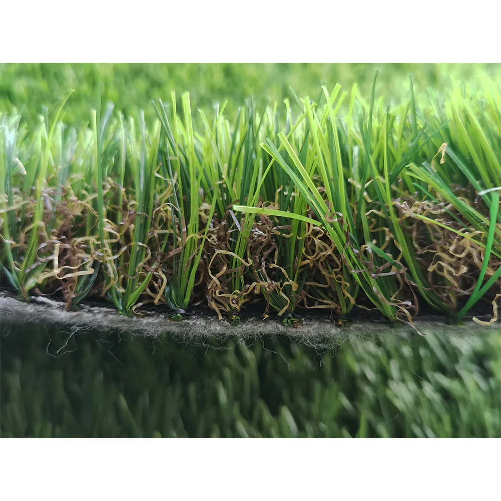 

Four-color garden artificial lawn with non-woven fabric bottom