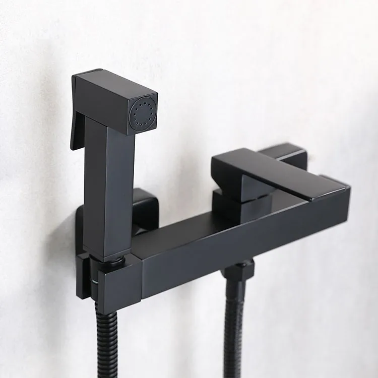 product-1-1 Bidet Faucet Sprayer 118-15 Matte Black Wall Mounted