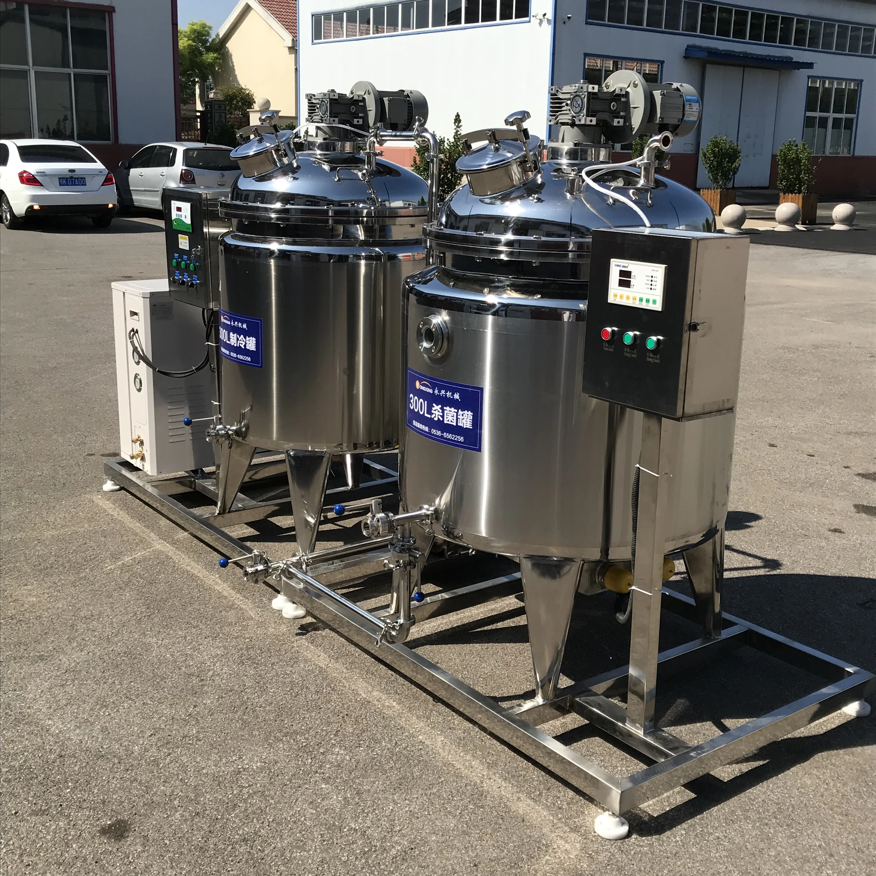 
High quality pasteurizer machine for milk / milk pasteurizer and homogenizer 