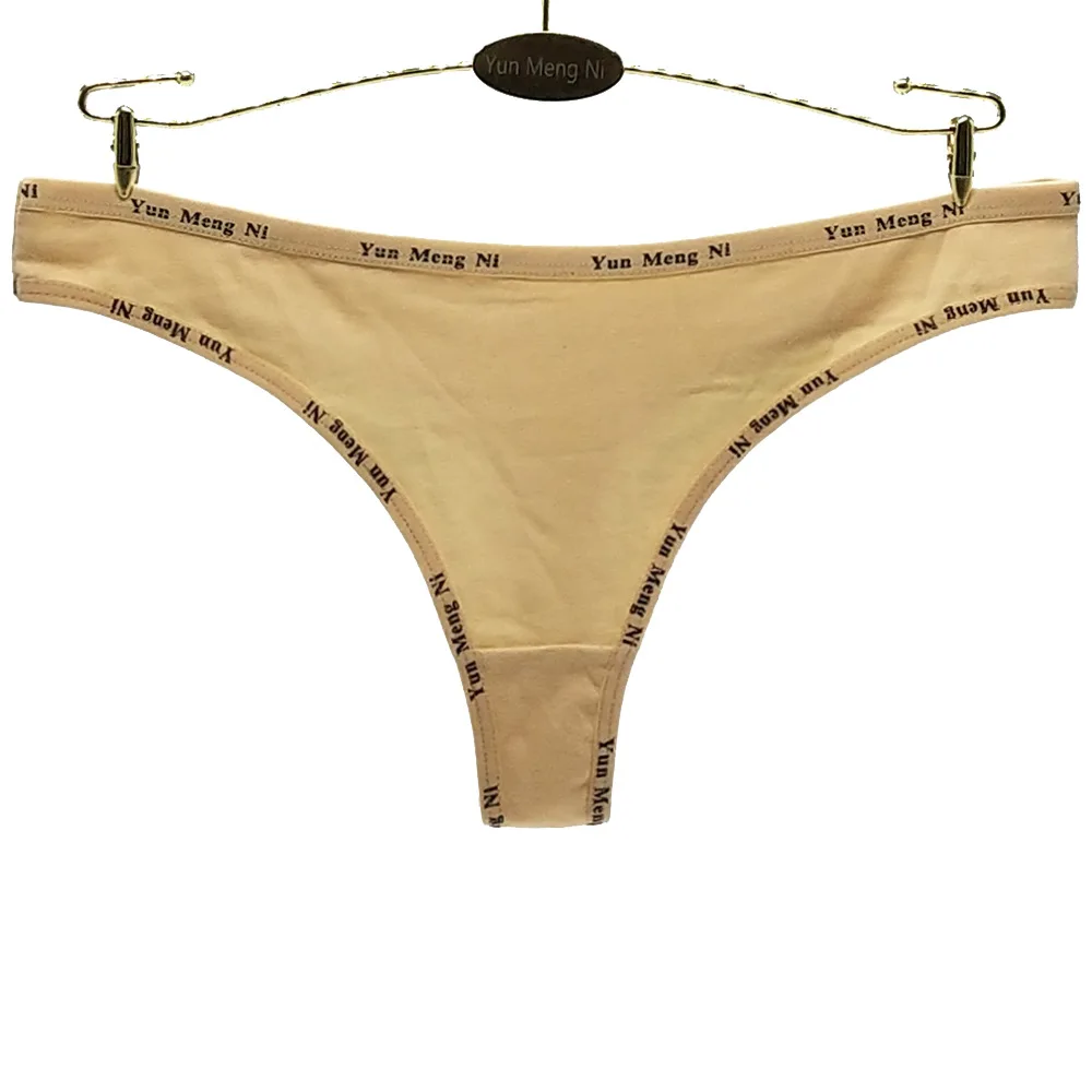 
Girls Low Rise Cotton Underwear Women Thong Panties 