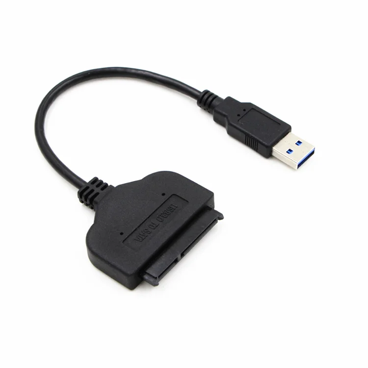 

2.5" inch 7+15pin 22Pin HDD SSD External Hard Drive Adapter data Cable USB 3.0 to SATA Converter, Black